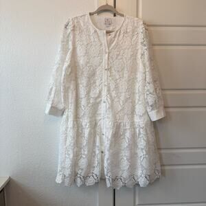J. Marie Lace Button-Up Dress
